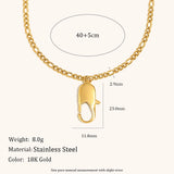 DIY O-Spring Buckle Chain Necklace