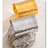 Statement Wide Metal Cuff Bracelet