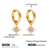 Pearl Star & Moon Drop Earrings