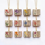 Porcelain Book Locket Necklace