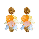 Fairy Resin Flower Petal Drop Earrings
