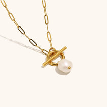 Baroque Freshwater Pearl Pendant Necklace – Waterproof 18K Gold Plated Necklace | Ezra Gems