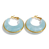 Acetate Chunky Hoop Earrings