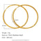 Minimalist Round Loop Hoop Earrings – Waterproof 18K Gold Plated Earring | Ezra Gems
