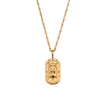 Constellation Square Pendant Necklace – Waterproof 18K Gold Plated Necklace | Ezra Gems