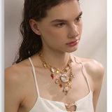 Shell Resin Ocean Charm Pendant Necklace – Waterproof 18K Gold Plated Necklace | Ezra Gems