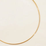 Glossy Knotted Collar Choker Necklace – Waterproof 18K Gold Plated Necklace | Ezra Gems
