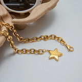 Star Pendant Gold Necklace