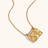 Peacock Stone Zircon Pendant Necklace – Waterproof 18K Gold Plated Necklace | Ezra Gems