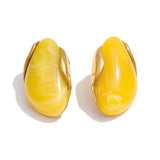 Resin Geometric Stud Earrings