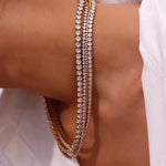 AAA Zircon Tennis Jewelry – Waterproof 18K Gold Plated Necklace and Bracelet | Ezra Gems
