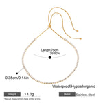 Delicate Zircon Star Necklace – Waterproof 18K Gold Plated Necklace | Ezra Gems