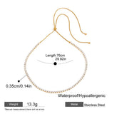Delicate Zircon Star Necklace – Waterproof 18K Gold Plated Necklace | Ezra Gems