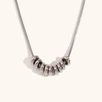 Two-Tone Beans Pendant Necklace – Waterproof 18K Gold Plated Necklace | Ezra Gems