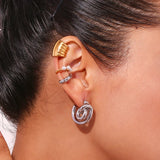 Unique Lock Stainless Steel Earrings – Waterproof 18K Gold Plated Earrings | Ezra Gems