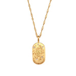 Constellation Square Pendant Necklace – Waterproof 18K Gold Plated Necklace | Ezra Gems
