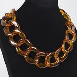 Statement Acrylic Chunky Chain Necklace