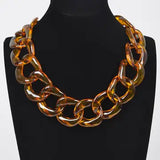 Statement Acrylic Chunky Chain Necklace