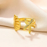 Gorgeous 18K gold-plated Starfish Shell Ring, adjustable for comfort, adding a sunny, coastal feel to any outfit.