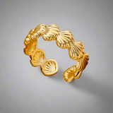 Gold Shells in Sync Ring