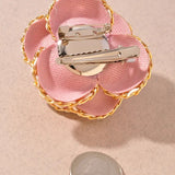 Flower Cloth Pearl Brooch Pin