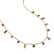 Vibrant Colors Summer Necklace — waterproof hypoallergenic stainless steel 18K gold-plated 14K gold-plated jewelry | Ezra Gems